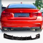 BMW 3 серия F30/F31 2012-2019 гг. Диффузор заднего бампера ABS V7 (для M-Sport) фото 1