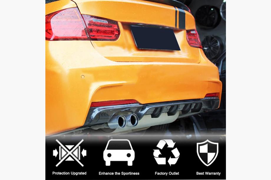 BMW 3 серия F30/F31 2012-2019 гг. Диффузор заднего бампера FRP V8 (для M-Sport) Фото 2