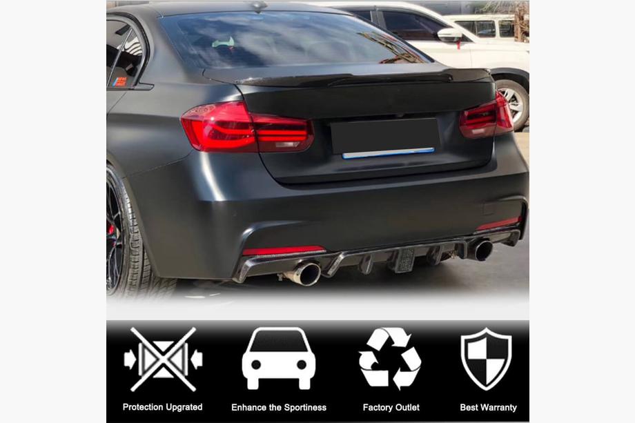 BMW 3 серия F30/F31 2012-2019 гг. Диффузор заднего бампера Carbon V9 (для M-Sport) Фото 3