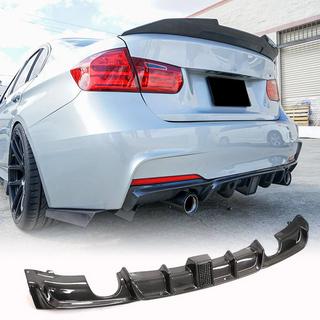 Диффузор заднего бампера V2 для F30 M-Sport, Карбон BMW 3 серия F30/F31 2012-2019 гг. фото 1