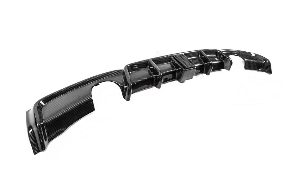 BMW 3 серия F30/F31 2012-2019 гг. Диффузор заднего бампера V2 для F30 M-Sport, Карбон Фото 7