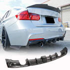 BMW 3 серия F30/F31 2012-2019 гг. Диффузор заднего бампера Карбон V11 (для M-Sport) фото 1