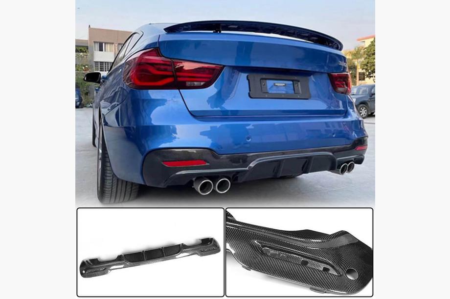 BMW 3 серия F34 2013–2020 гг. Диффузор заднего бампера V4 (для M-Sport, Карбон) Image