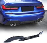 BMW 3 серия G20/G21 2018- гг. Диффузор заднего бампера FRP V2 (2022+, M-Sport) фото 1