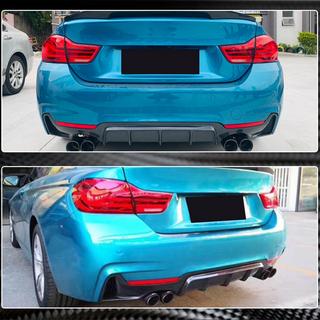 Диффузор заднего бампера V1 (для M-Sport, Карбон) BMW 4 серия F32/F33/F36 2012-2020 гг. фото 4