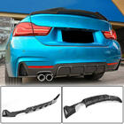 BMW 4 серия F32/F33/F36 2012-2020 гг. Диффузор заднего бампера V2 (для M-Sport, Карбон) фото 1
