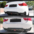 BMW 4 серия F32/F33/F36 2012-2020 гг. Диффузор заднего бампера V7 (для M-Sport, Карбон) фото 7