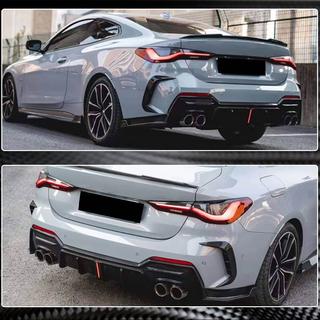 Задний диффузор V3 для G22/G23 M-Sport, Карбон BMW 4 серия G22/23/26 2020- гг. фото 3