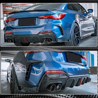 Задний диффузор V3 для G22/G23 M-Sport, Карбон BMW 4 серия G22/23/26 2020- гг. фото 4