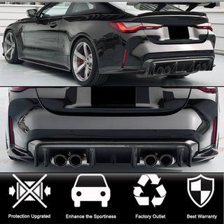 Диффузор заднего бампера V5 (для G82/G83, Карбон) BMW 4 серия G22/23/26 2020- гг. фото 2