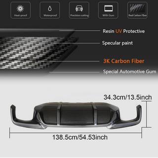 Задний диффузор бампера V1 для F10 M-Sport, Карбон BMW 5 серия F10/F11 2010–2016 гг. фото 4