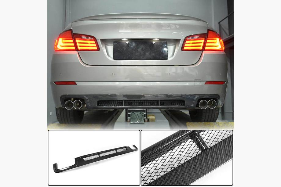 BMW 5 серия F10/F11 2010–2016 гг. Диффузор заднего бампера для F10 Base 2010-2013, Карбон Image