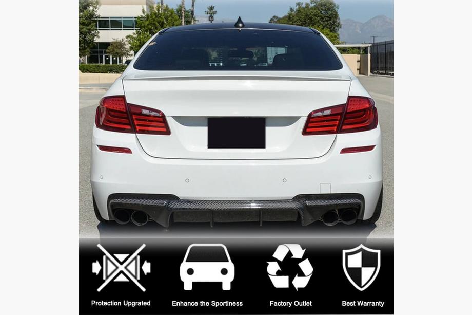 BMW 5 серия F10/F11 2010–2016 гг. Диффузор заднего бампера Carbon V5 (M-Sport) Фото 2