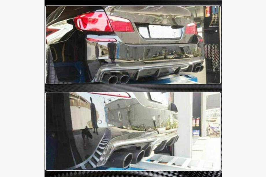 BMW 5 серия F10/F11 2010–2016 гг. Диффузор заднего бампера Carbon V5 (M-Sport) Фото 4