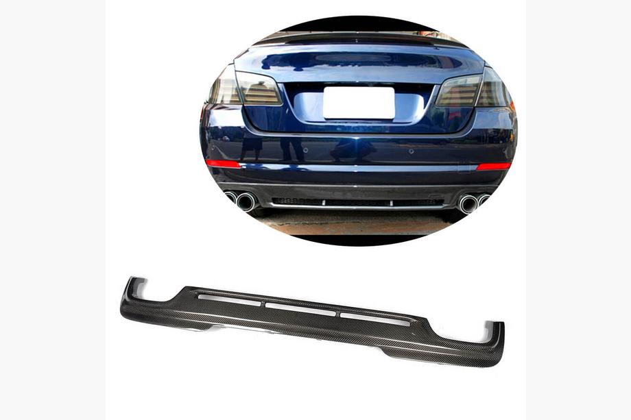 BMW 5 серия F10/F11 2010–2016 гг. Задний диффузор V4 для F10 M-Sport, Карбон Фото 1