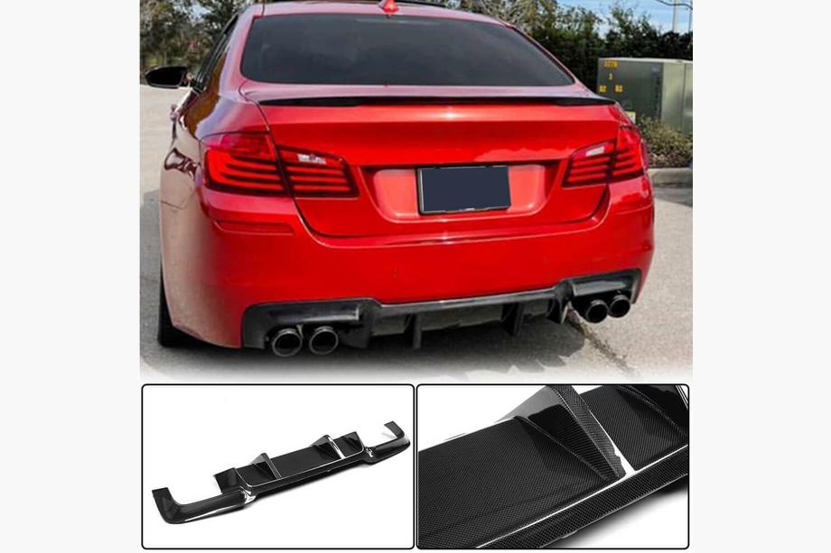 BMW 5 серия F10/F11 2010–2016 гг. Задний Диффузор Бампера V1 для F10 M5, Карбон Image
