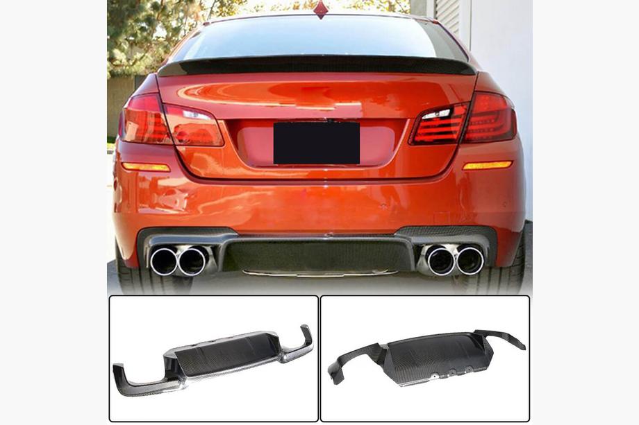 BMW 5 серия F10/F11 2010–2016 гг. Задний диффузор бампера V2 для F10 M5, Карбон Image