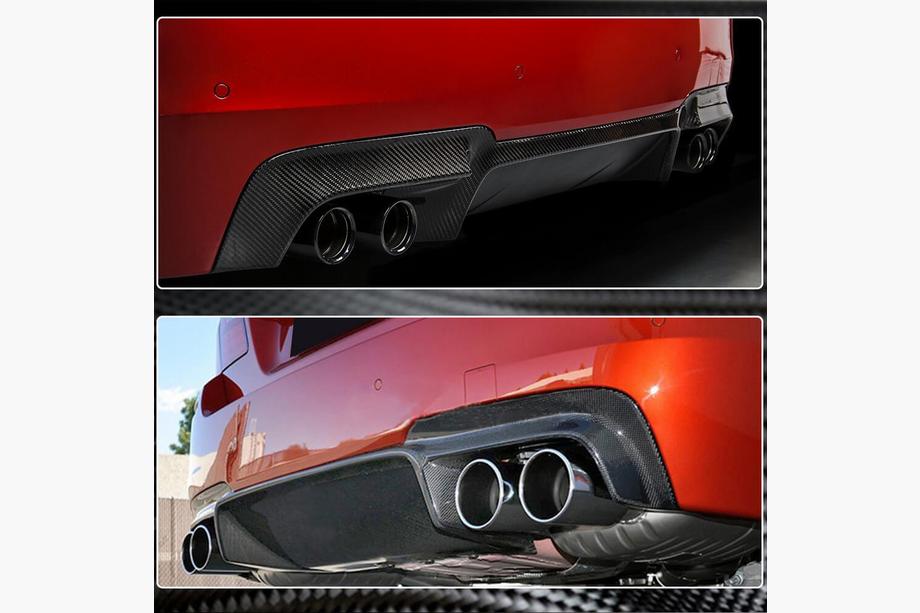 BMW 5 серия F10/F11 2010–2016 гг. Задний диффузор бампера V2 для F10 M5, Карбон Фото 3
