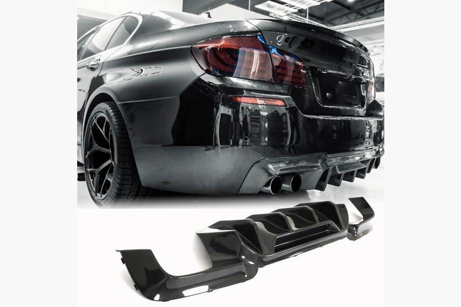 BMW 5 серия F10/F11 2010–2016 гг. Задний Диффузор Бампера V3 для F10 M5, Карбон Image