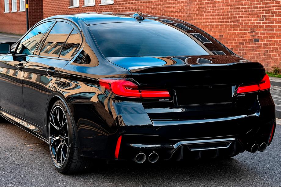 BMW 5 серия G30/G31 2017–2023 гг. Диффузор заднего бампера V1 (для M5 F90, карбон) Фото 1