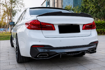 BMW 5 серия G30/G31 2017–2023 гг. Диффузор заднего бампера V4 (для M-Sport/M5 F90, Карбон) фото 2