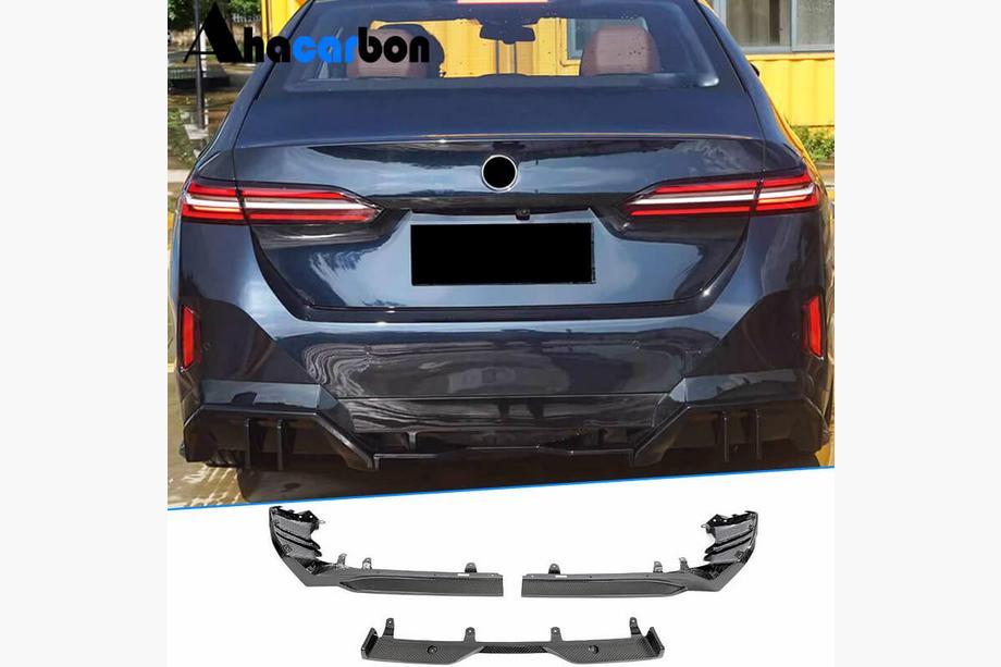 BMW 5/i5 серия G60/G60E/G61 2023- гг. Диффузор заднего бампера (для M-Sport, Карбон) Фото 1
