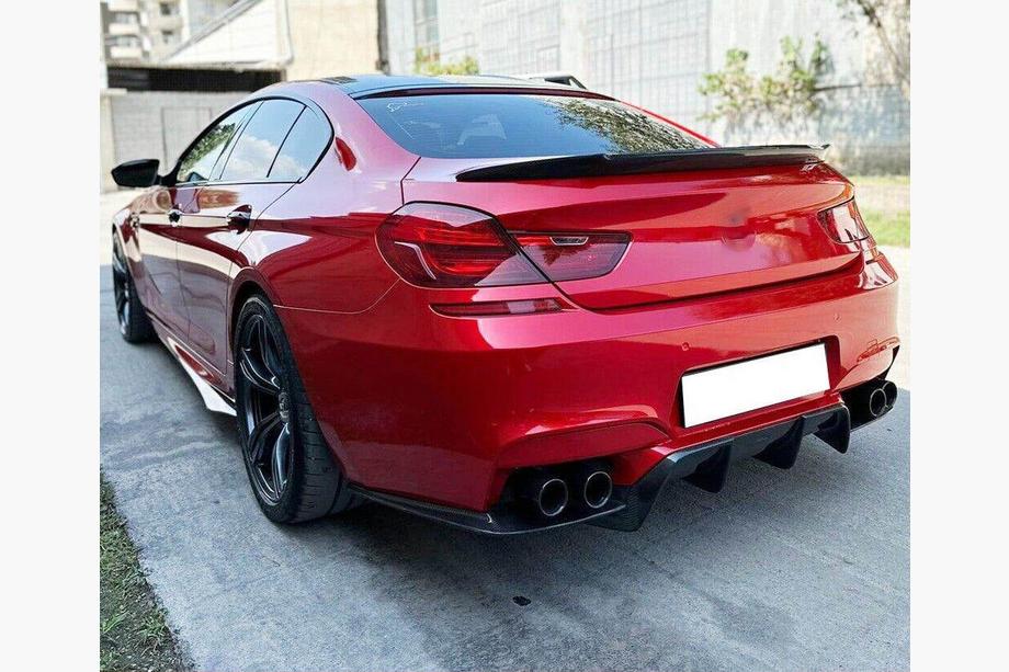 BMW 6 серия F12/F13/F06 2011-2018 гг. Диффузор заднего бампера V1 (для M6, Карбон) Фото 3