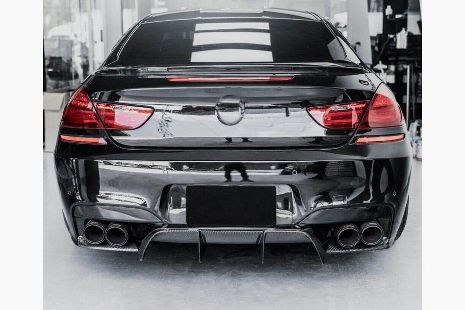 BMW 6 серия F12/F13/F06 2011-2018 гг. Диффузор заднего бампера V1 (для M6, Карбон) Фото 5