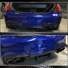 BMW 6 серия F12/F13/F06 2011-2018 гг. Диффузор заднего бампера V3 (для M6, Карбон) фото 5