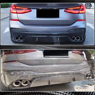 Диффузор заднего бампера V1 для M-Sport 2017-2020, Карбон BMW 6 серия G32 2017- гг. фото 4