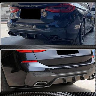Диффузор заднего бампера V2 (для M-Sport 2017-2020, Карбон) BMW 6 серия G32 2017- гг. фото 4