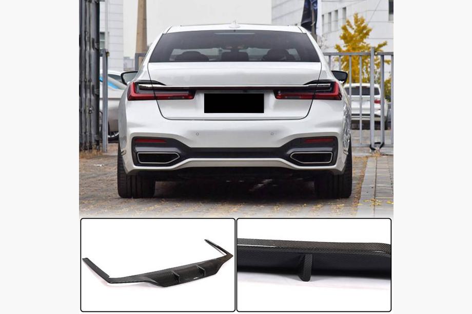BMW 7 серия G11/G12 2015-2022 гг. Диффузор заднего бампера Карбон (для M-Sport 2019-2022, Карбон) Фото 1