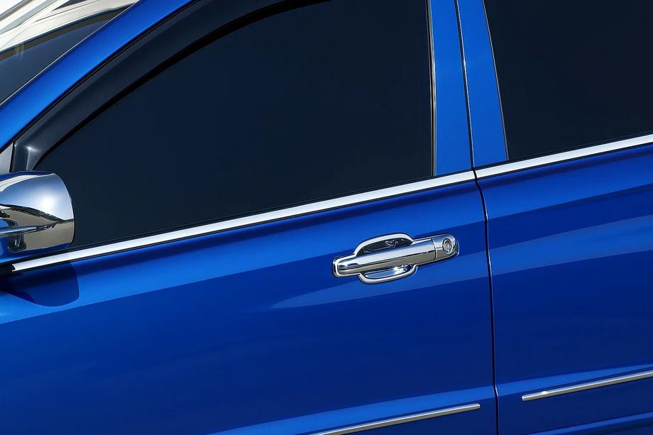 SsangYong Action 2005-2018 гг. Хромированные молдинги на боковые окна (4 шт, нержавейка) Image