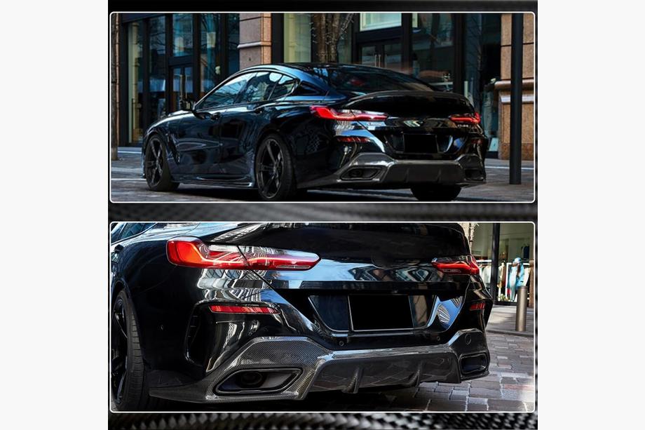 BMW 8 серия G14/G15/G16 2018- гг. Диффузор заднего бампера V2 (для G16 M-Sport, Карбон) Фото 4