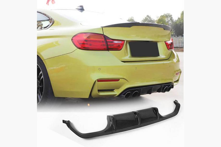 BMW 3 серия F30/F31 2012-2019 гг. Задний диффузор V10 (для F80, Карбон) Фото 8