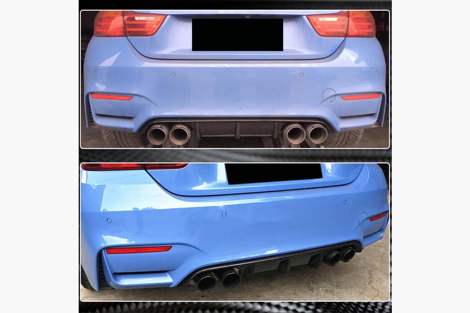 BMW 3 серия F30/F31 2012-2019 гг. Диффузор заднего бампера Carbon V11 (для F80) Фото 5