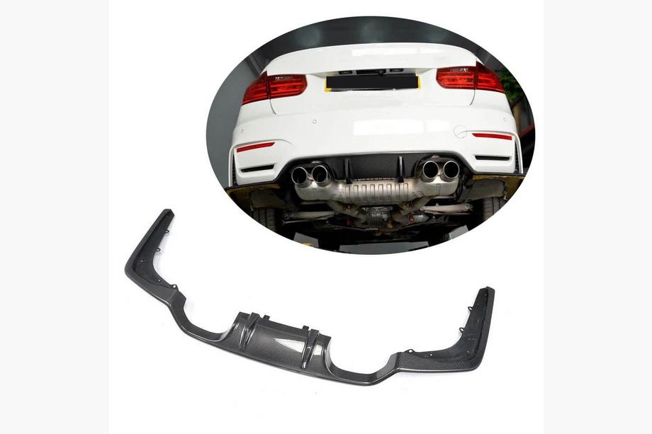 BMW 4 серия F32/F33/F36 2012-2020 гг. Диффузор заднего бампера V3 (для F82/F83, Карбон) Фото 2