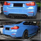 BMW 4 серия F32/F33/F36 2012-2020 гг. Диффузор заднего бампера V6 (для F82/F83, Карбон) фото 4