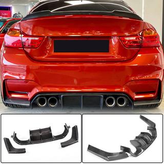 Диффузор заднего бампера V6 (для F82/F83, Карбон) BMW 4 серия F32/F33/F36 2012-2020 гг. фото 2