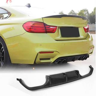 Диффузор заднего бампера V8 (для F82/F83, Карбон) BMW 4 серия F32/F33/F36 2012-2020 гг. фото 2