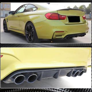 Диффузор заднего бампера V8 (для F82/F83, Карбон) BMW 4 серия F32/F33/F36 2012-2020 гг. фото 4