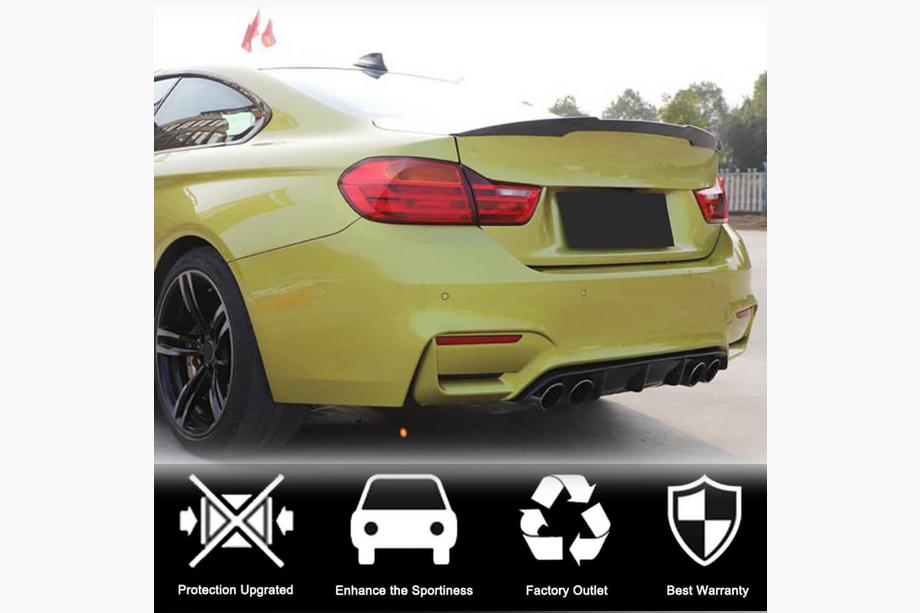 BMW 4 серия F32/F33/F36 2012-2020 гг. Диффузор заднего бампера Carbon V9 (для F82/F83) Фото 3