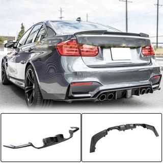 Задний Диффузор V12 (для F82/F83, Карбон) BMW 4 серия F32/F33/F36 2012-2020 гг. фото 1
