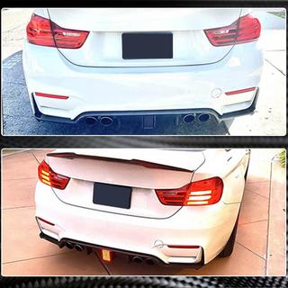 Задний Диффузор V12 (для F82/F83, Карбон) BMW 4 серия F32/F33/F36 2012-2020 гг. фото 3