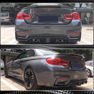 Задний Диффузор V12 (для F82/F83, Карбон) BMW 4 серия F32/F33/F36 2012-2020 гг. фото 4