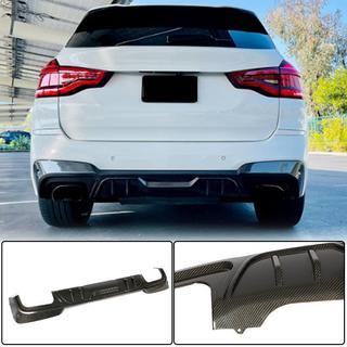 Диффузор заднего бампера (для оригинального M-Sport 2018-2021, Карбон) фото 1