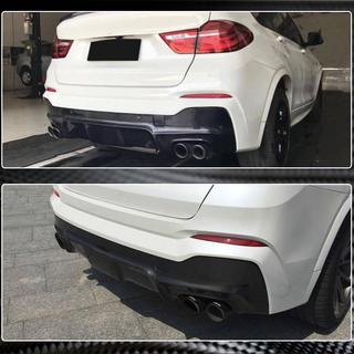 Диффузор заднего бампера (для M-Sport, Карбон) BMW X4 F26 2014-2018 гг. фото 4