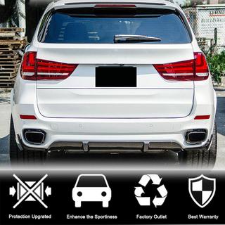 Диффузор заднего бампера V1 (для M-Sport, Карбон) BMW X5 F15 2013-2018 гг. фото 4