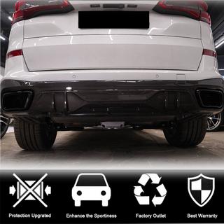 Диффузор заднего бампера V1 (2018-2022, Натуральный карбон) BMW X5 G05 2019–2026 гг. фото 3