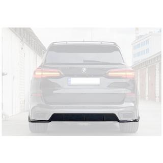 Диффузор заднего бампера V2 (2018-2022, Черный Глянец) BMW X5 G05 2019–2026 гг. фото 3